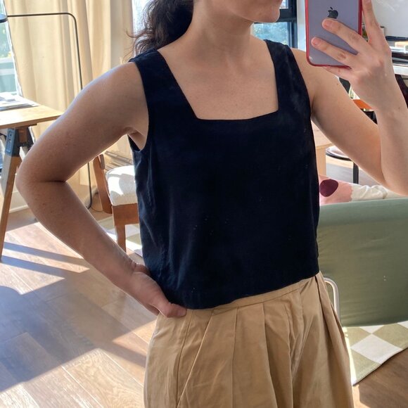 Square Neck Tank Top - Picture 2 of 5